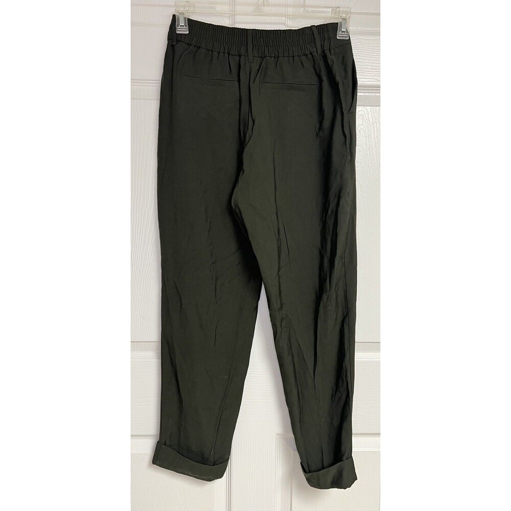 Women's  A New Day High-Rise Straight Leg Pintuck Ankle Pants Green Size 6 - Picture 2 of 8